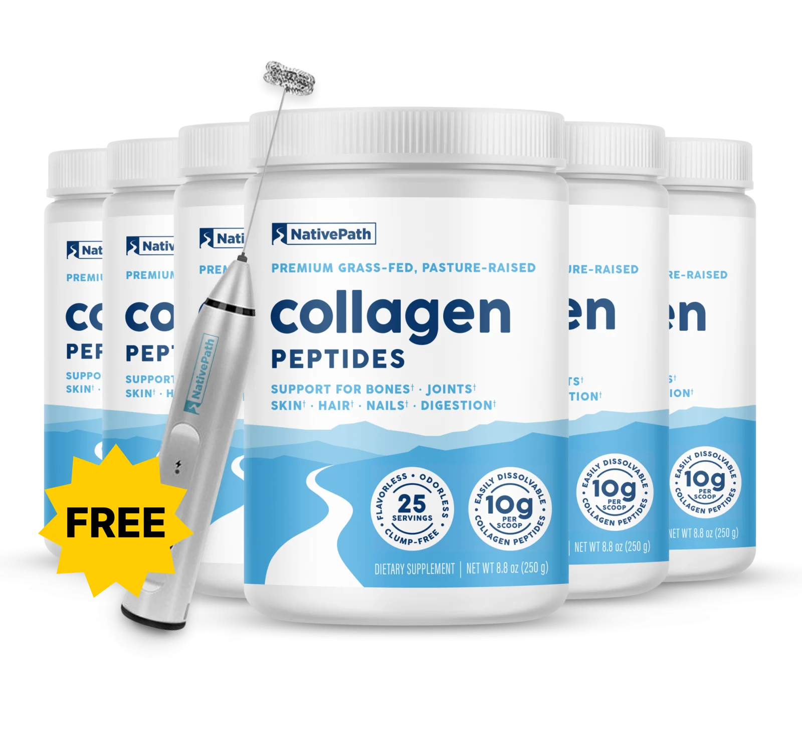 Native Path Collagen Jars GLP1 + Frother المنتج